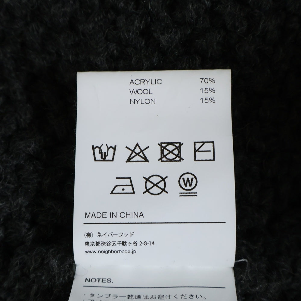 NEIGHBORHOOD(ネイバーフッド) 23AW PATCHWORK SAVAGE SWEATER パッチワーク サベージ ニット セーター グレー 232FUNH‐KNM01