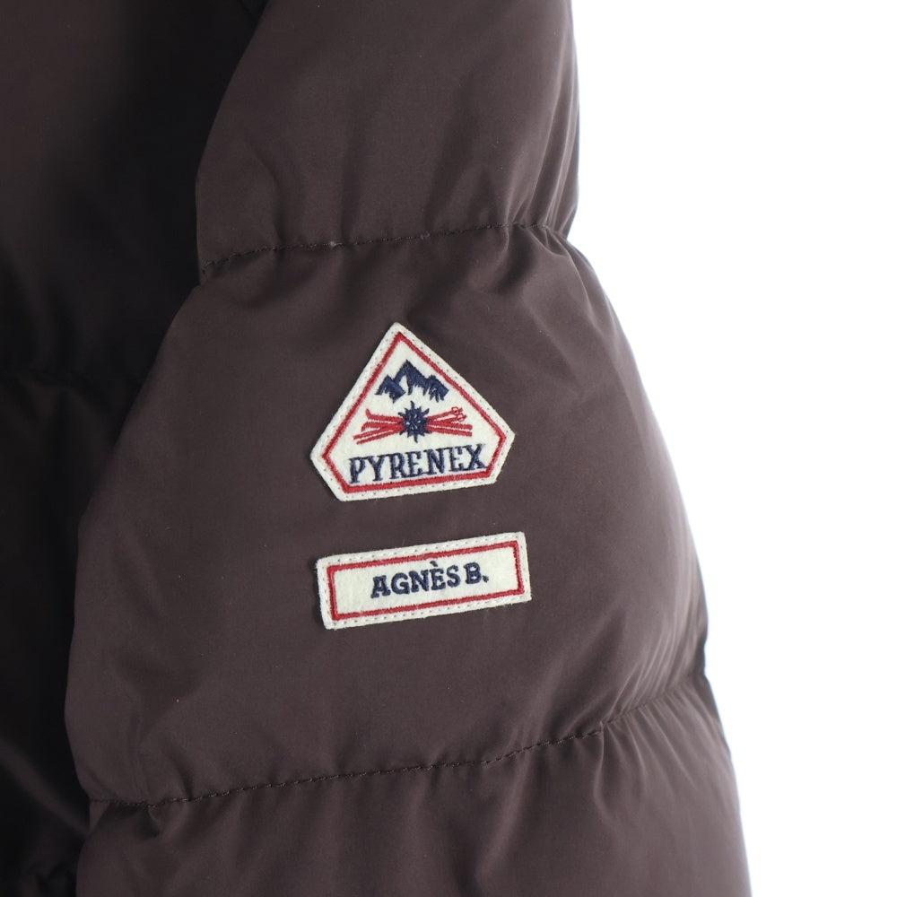 PYRENEX(ピレネックス) ×PYRENEX ピレネックス サイドロゴパッチ 中綿ダウンジャケット ブラウン HMQ055