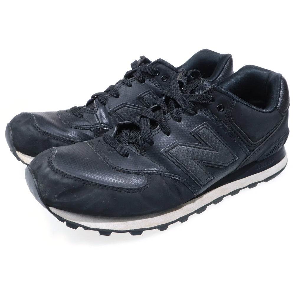 New Balance(ニューバランス) ML574K レザー ローカットスニーカー ブラック US9/27cm