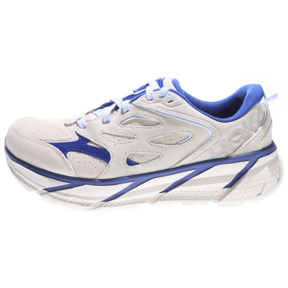 HOKA ONE ONE(ホカオネオネ) CLIFTON L SUEDE クリフトン スエード ローカットスニーカー ベージュ/ブルー US8.5/26.5cm 112571