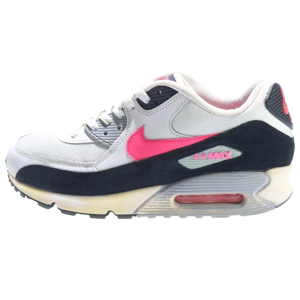 NIKE(ナイキ) AIR MAX 90 ESSENTIAL エアマックス90 エッセンシャル ローカットスニーカー ホワイト/ピンク US9/27cm 537384-120