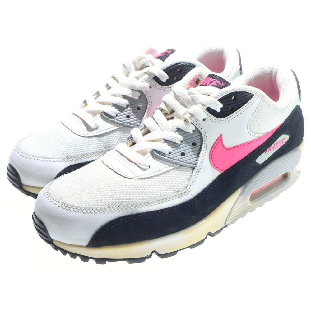 NIKE(ナイキ) AIR MAX 90 ESSENTIAL エアマックス90 エッセンシャル ローカットスニーカー ホワイト/ピンク US9/27cm 537384-120