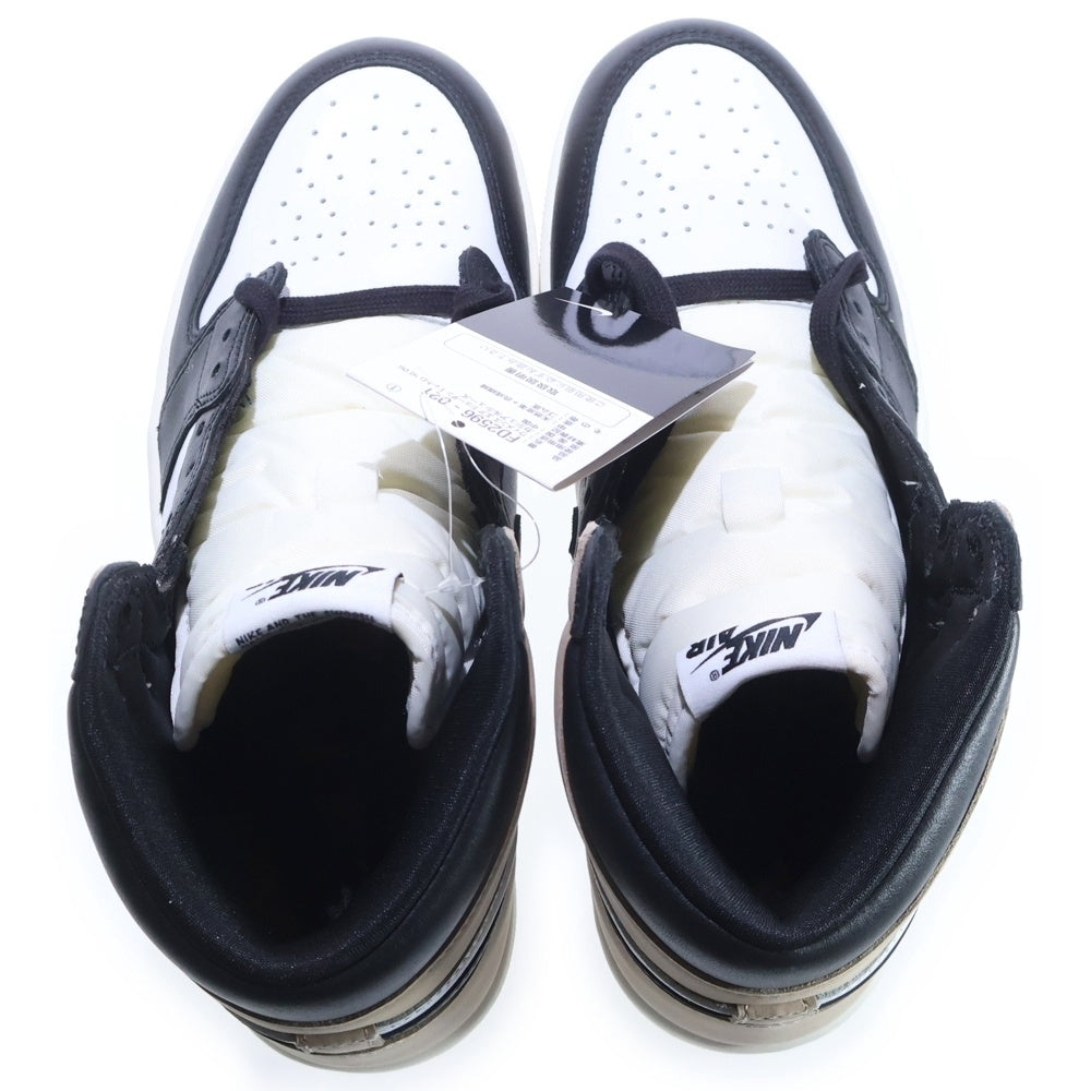 NIKE(ナイキ) WMNS AIR JORDAN 1 RETRO HIGH OG LATTE ウィメンズ エアジョーダン レトロ ラテ ハイカットスニーカー ホワイト/ベージュ US10.5/27.5cm FD2596-021 レディース