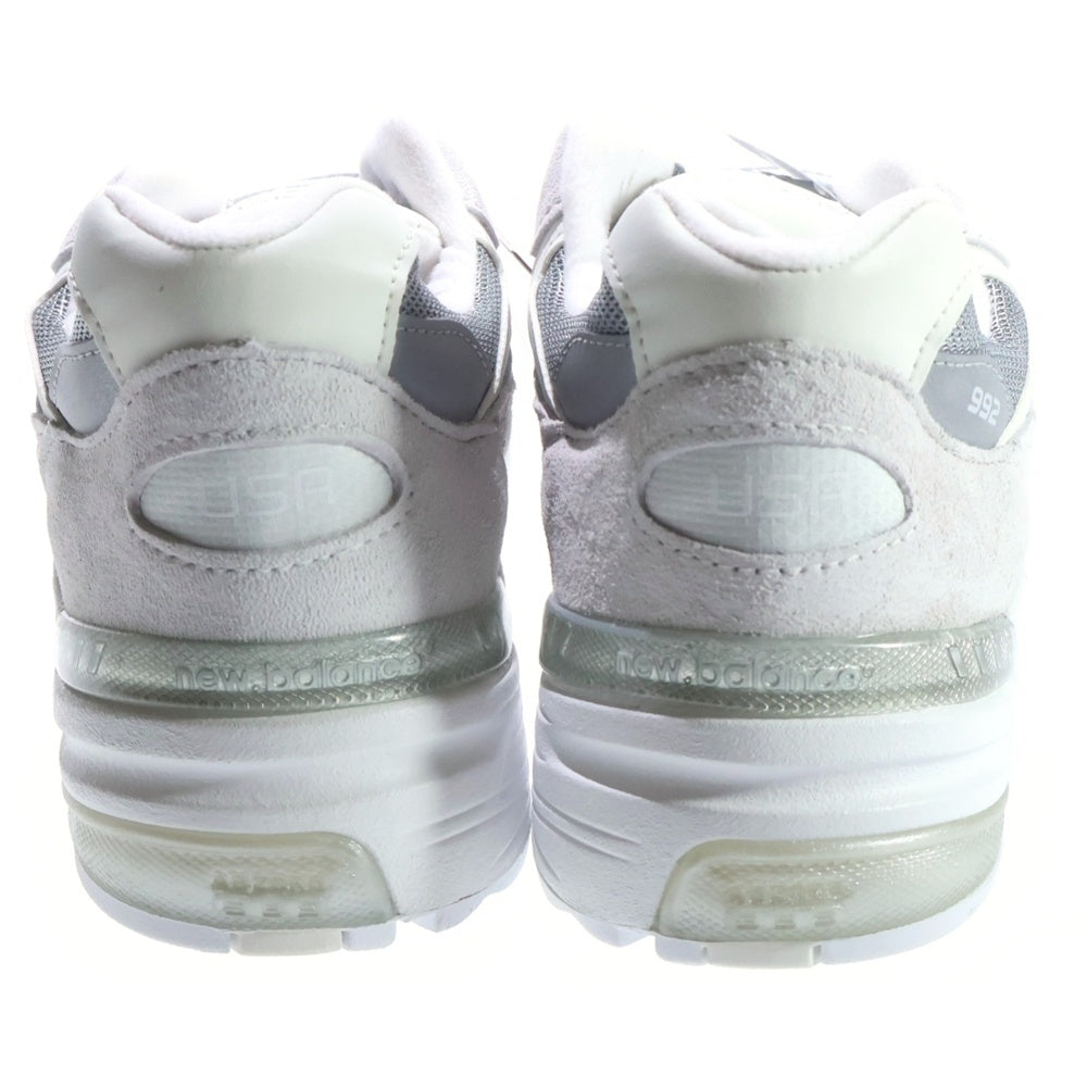 New Balance(ニューバランス) U992NC スエードメッシュ ローカットスニーカー ホワイト/グレー US8.5/26.5cm