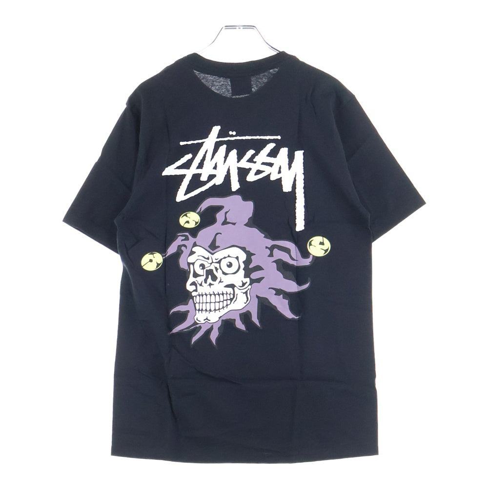 STUSSY(ステューシー) 25SS JOKER TEE ジョーカープリント クルーネック半袖Tシャツ カットソー ブラック 1905153