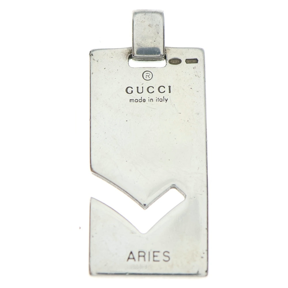 GUCCI(グッチ) ARIES アリエス プレート ネックレストップ シルバー レディース