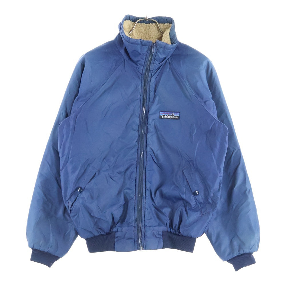 PATAGONIA(パタゴニア) 80S VINTAGE NYLON BOMBER JACKET デカタグ ライナーフリース ナイロン ボンバージャケット ブルー