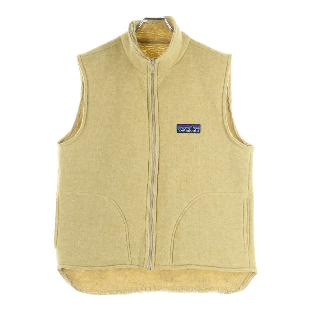 PATAGONIA(パタゴニア) 80S VINTAGE PILE VEST ヴィンテージ デカタグ ボア フリース パイルベスト ベージュ