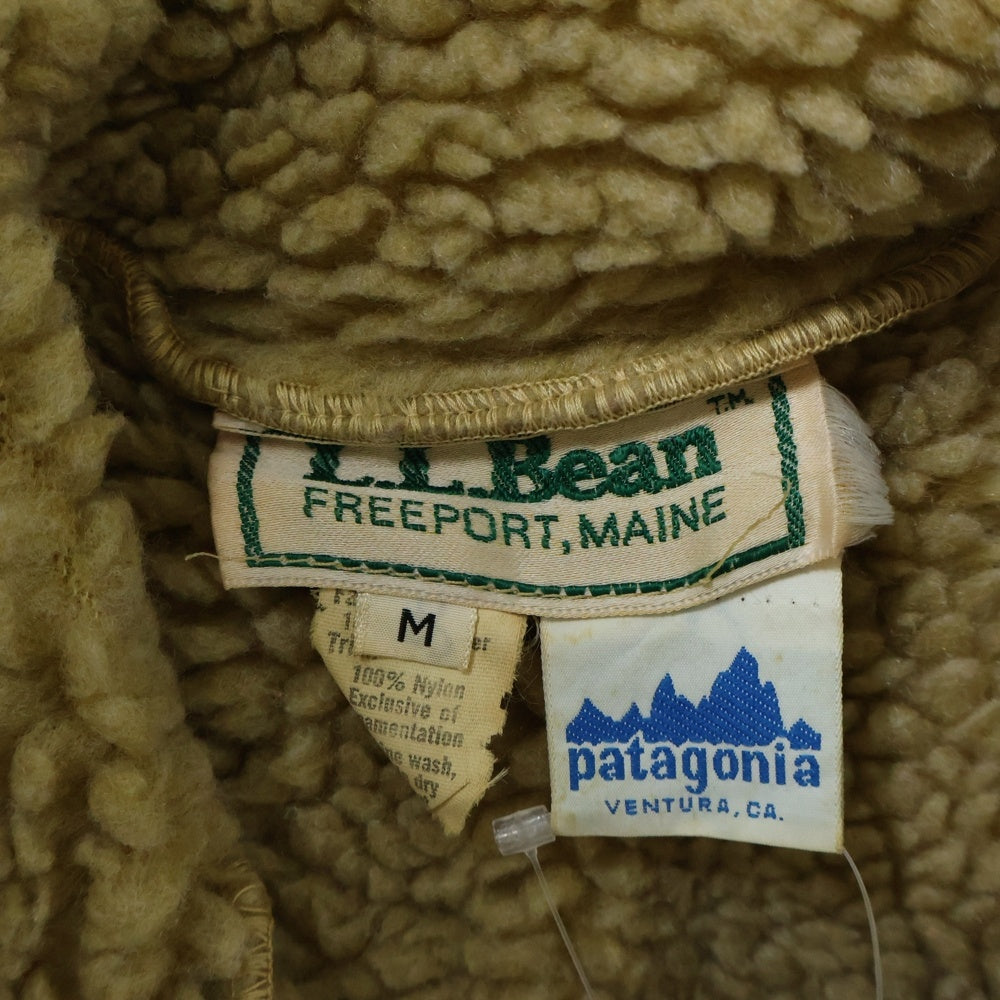 PATAGONIA(パタゴニア) 70S ×L.L.Bean VINTAGE PILE VEST ヴィンテージ エルエルビーン ボア フリース パイルベスト ベージュ