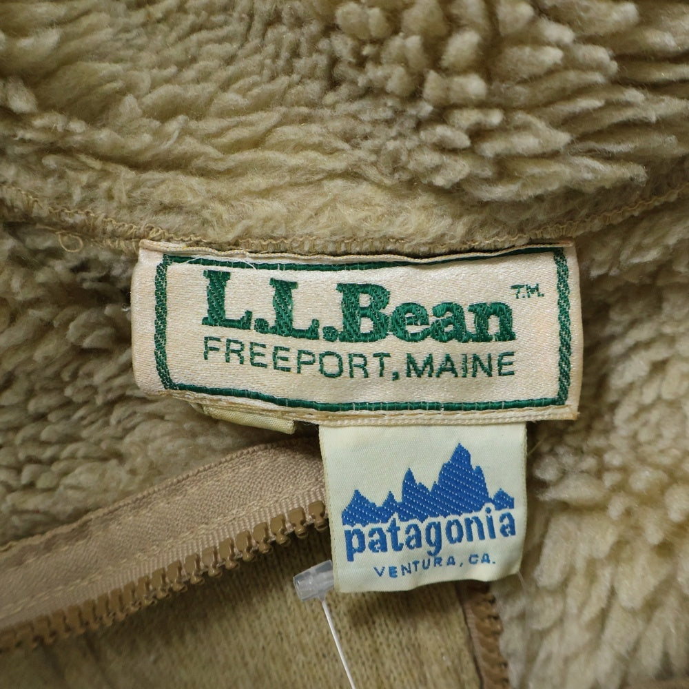 PATAGONIA(パタゴニア) 70S ×L.L.Bean VINTAGE FULL-ZIP PILE JACKET ヴィンテージ エルエルビーン ジップアップ フリース パイルジャケット ベージュ