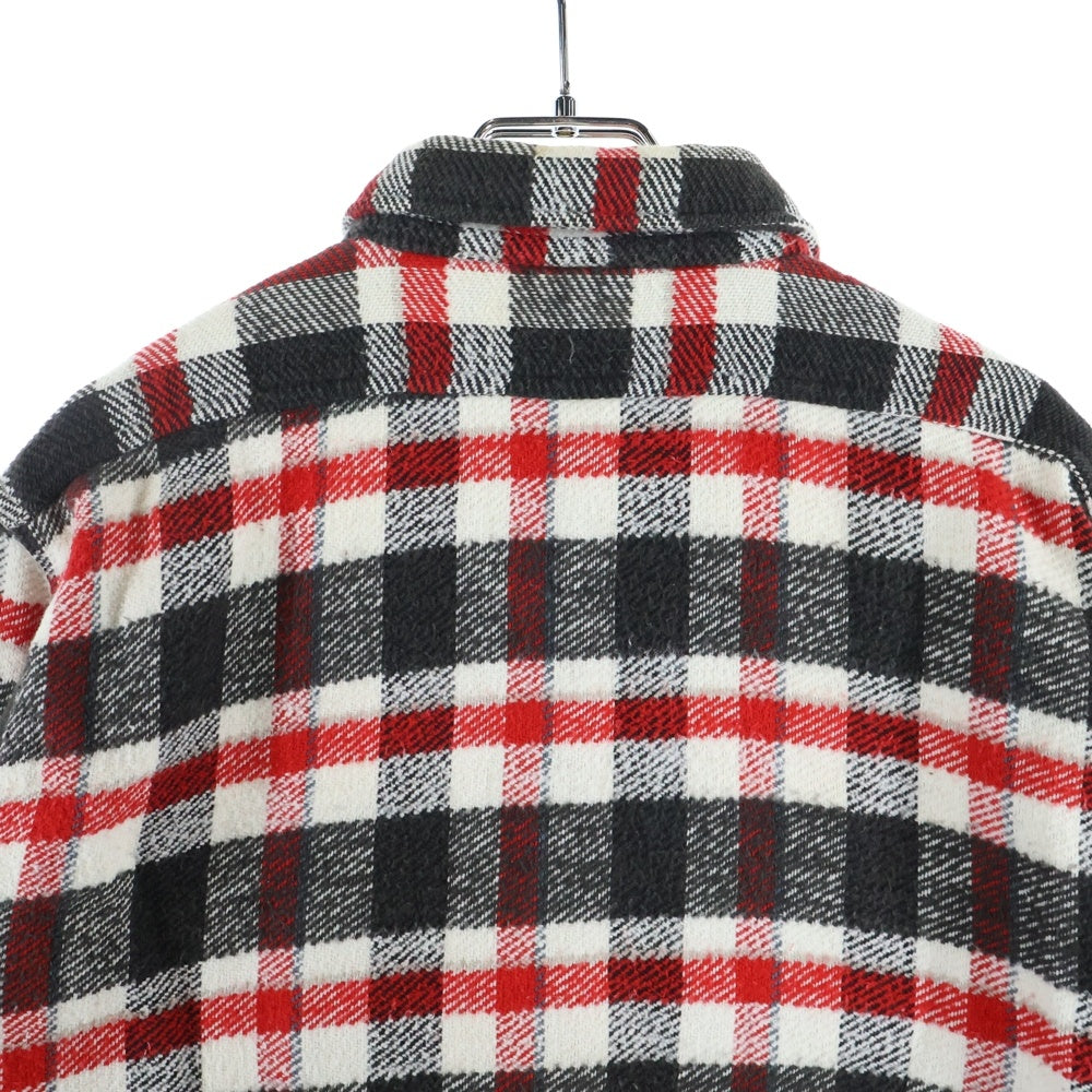 VINTAGE(ヴィンテージ) 40S SUN VALLEY PLAID FLANNEL SHIRT サンバレー マチ付き フランネルチェック 長袖シャツ ホワイト/レッド/ブラック