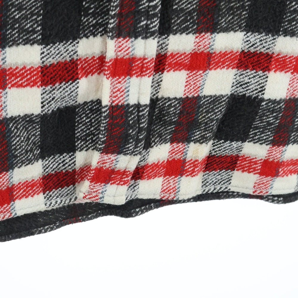 VINTAGE(ヴィンテージ) 40S SUN VALLEY PLAID FLANNEL SHIRT サンバレー マチ付き フランネルチェック 長袖シャツ ホワイト/レッド/ブラック