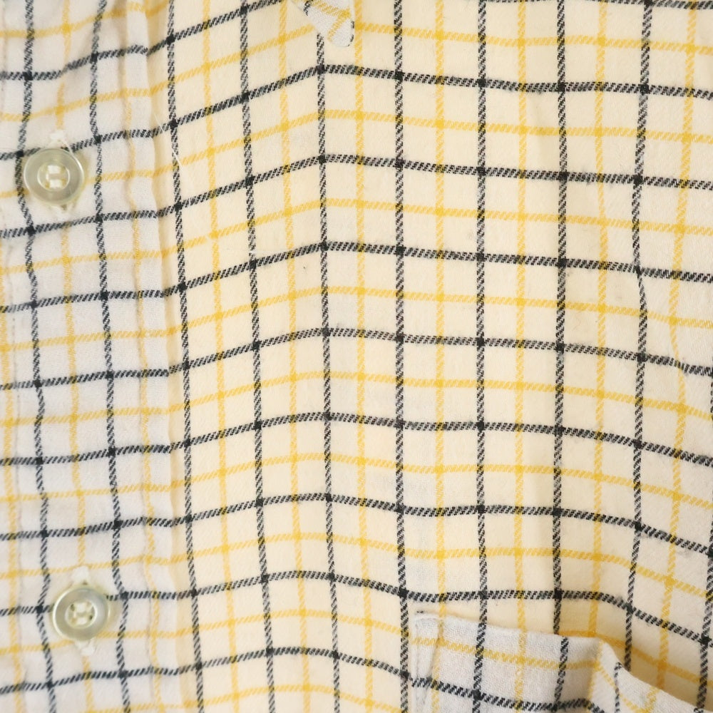 VINTAGE(ヴィンテージ) 60S VINTAGE Bloomingdale's ブルーミングテールズ ガンクラブチェック 長袖シャツ アイボリー/イエロー