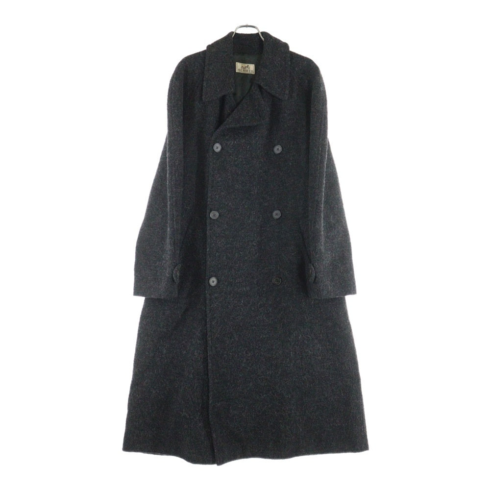 HERMES(エルメス) VINTAGE ウール トレンチコート グレー