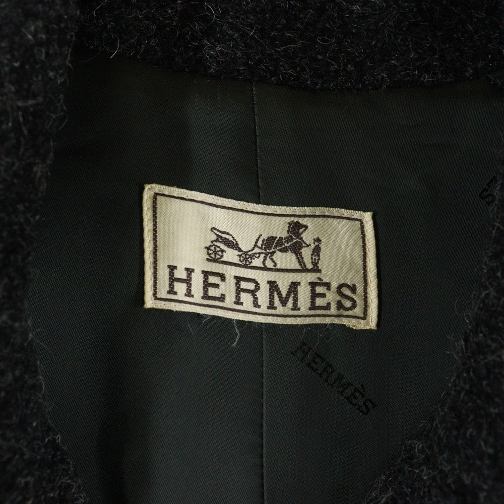 HERMES(エルメス) VINTAGE ウール トレンチコート グレー