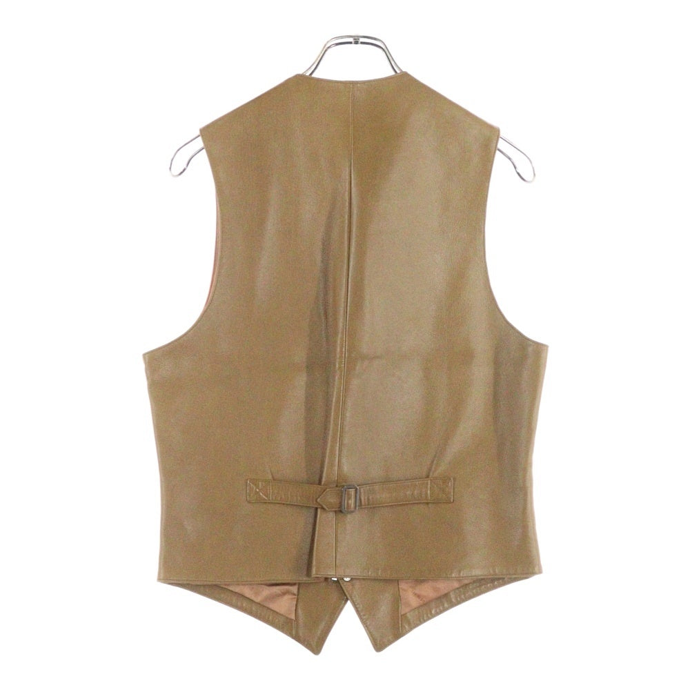 HERMES(エルメス) VINTAGE 7B ラムレザー ベスト ブラウン