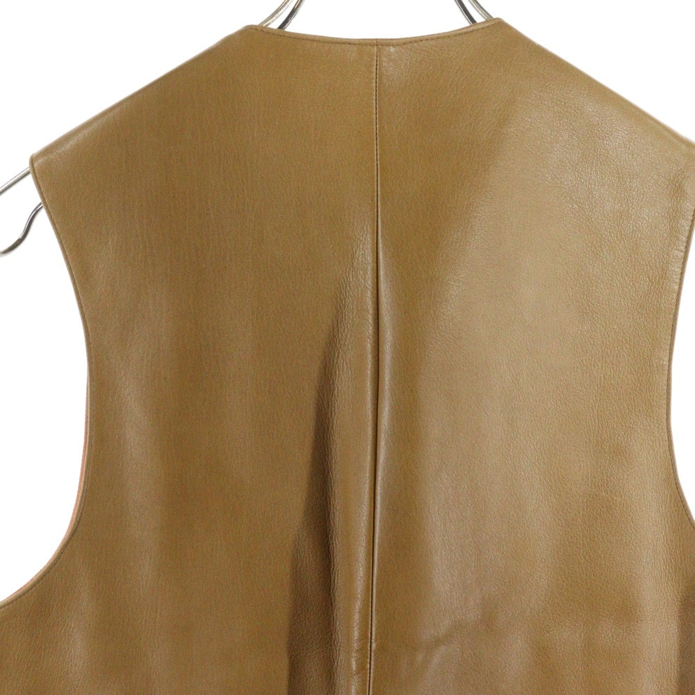 HERMES(エルメス) VINTAGE 7B ラムレザー ベスト ブラウン