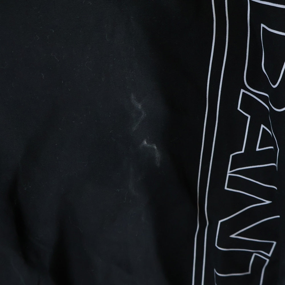 DESCENTE(デサント) 22AW JARDINIERE WEATHER SMOCK LS ロゴプリント スモック プルオーバー 長袖シャツ トレーナー ブラック 222TQDS-SHM06