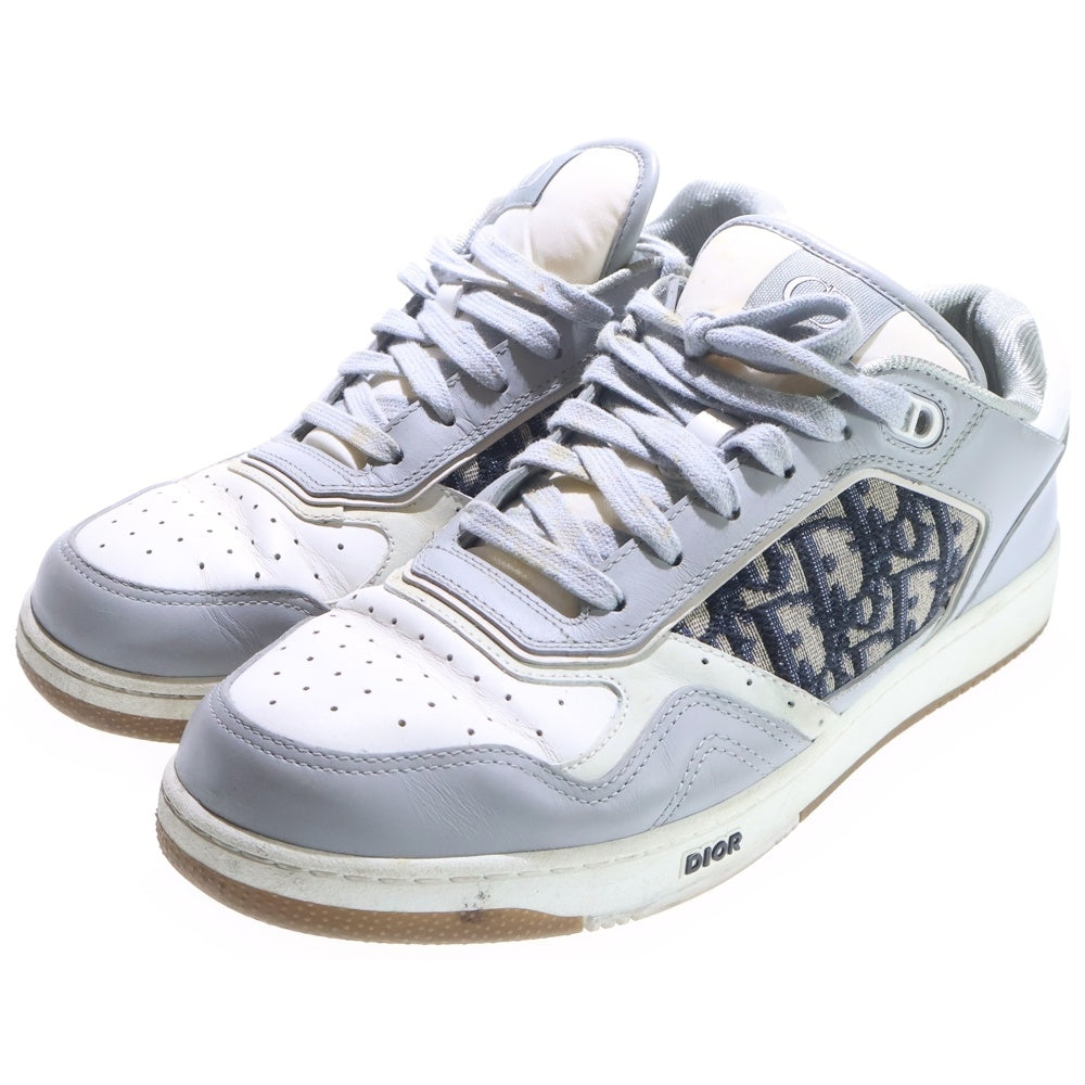 【限定値下げ】ディオール ローカットスニーカー B27 オブリーク グレー DIOR(ディオール) B27 オブリーク レザー ローカットスニーカー