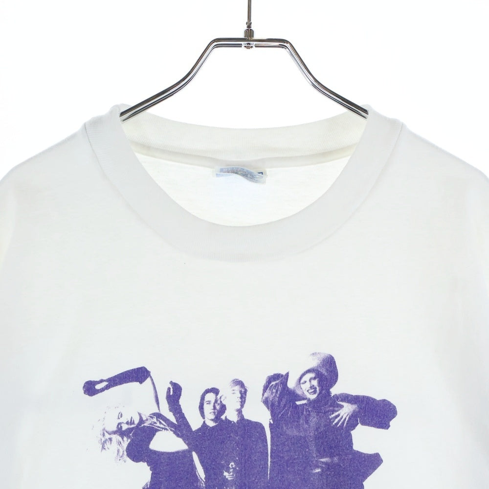 VINTAGE(ヴィンテージ) 90S VINTAGE The Warhol ヴィンテージ アンディ ウォーホル 両面プリント クルーネック ロングスリーブ長袖Tシャツカットソー ホワイト