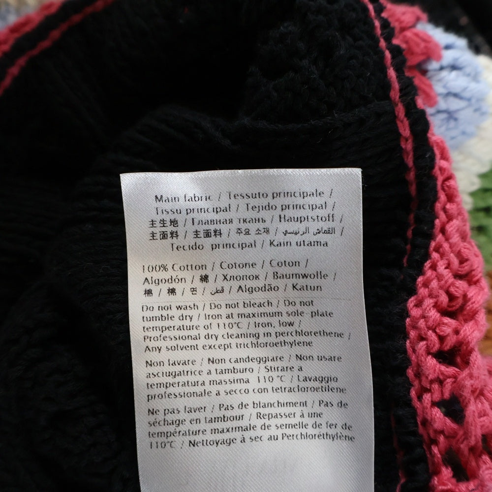 RED VALENTINO(レッド ヴァレンティノ) コットン ニット 長袖セーター ブラック/マルチ TR0KCC70523 レディース