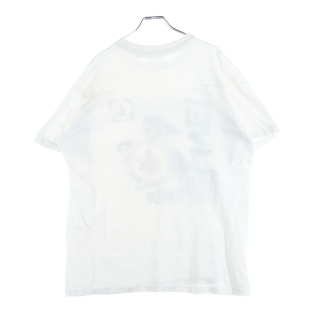 VINTAGE(ヴィンテージ) 90S VINTAGE PUBLIC ENEMY ヴィンテージ パブリックエネミー プリントクルーネック半袖Tシャツカットソー ホワイト