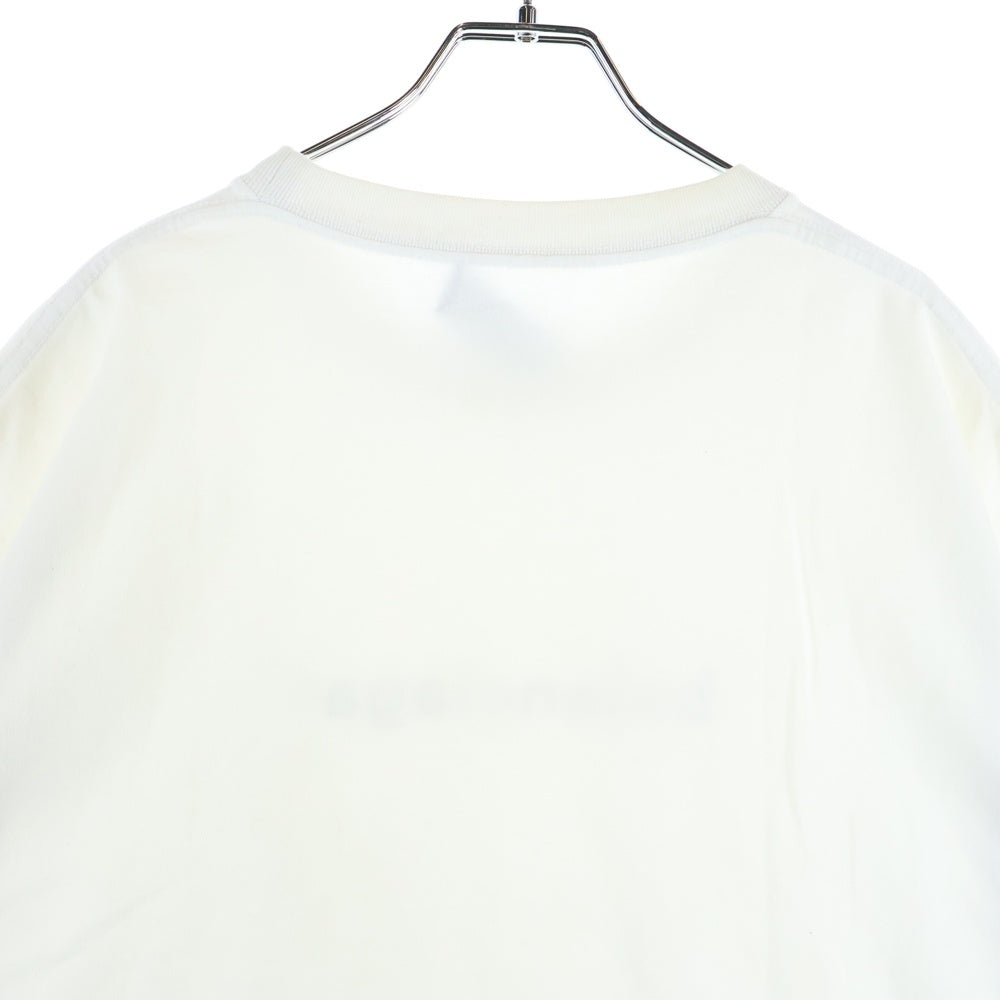 BALENCIAGA(バレンシアガ) 20AW LOGO MIDIUM FIT TEE ロゴプリント クルーネック半袖Tシャツ カットソー ホワイト 612966 TIV54