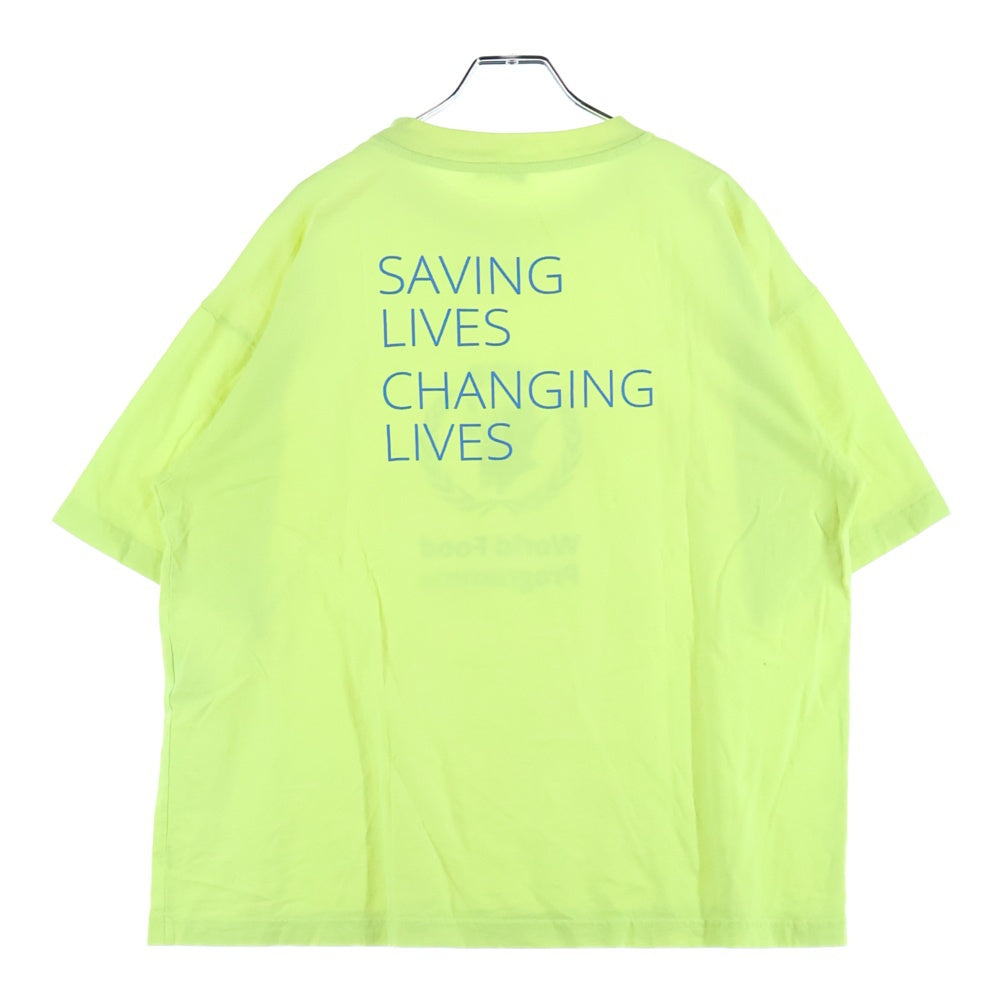 BALENCIAGA(バレンシアガ) 19SS WFP TEE WFPロゴプリント クルーネック半袖Tシャツ カットソー イエロー 541874 TCV36