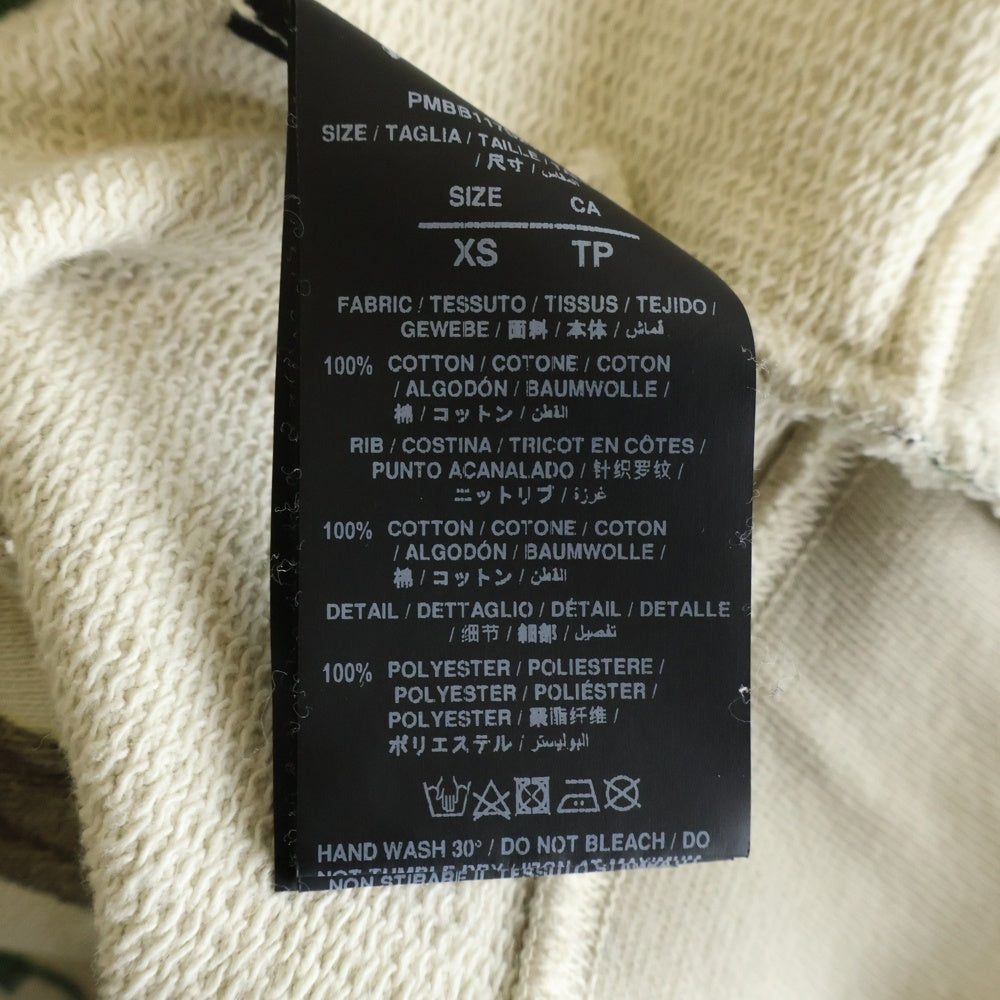 Palm Angels(パームエンジェルス) ヤシスカル総柄 プルオーバーパーカー スウェットフーディ アイボリー PMBB117S23FLE007
