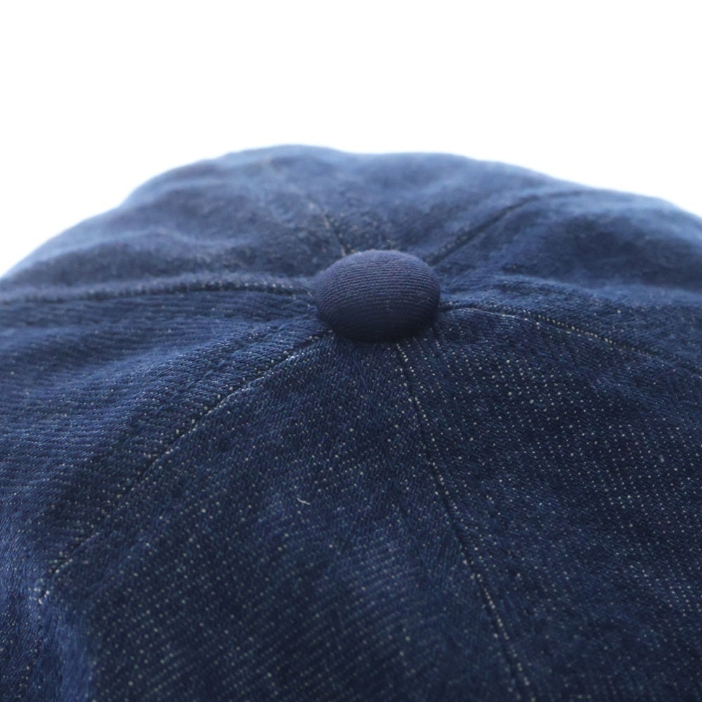 WTAPS(ダブルタップス) 25SS T-6M 05 COTTON DENIM CAP ロゴ刺繍 デニム キャップ 帽子 インディゴ 251HCDT-HT05