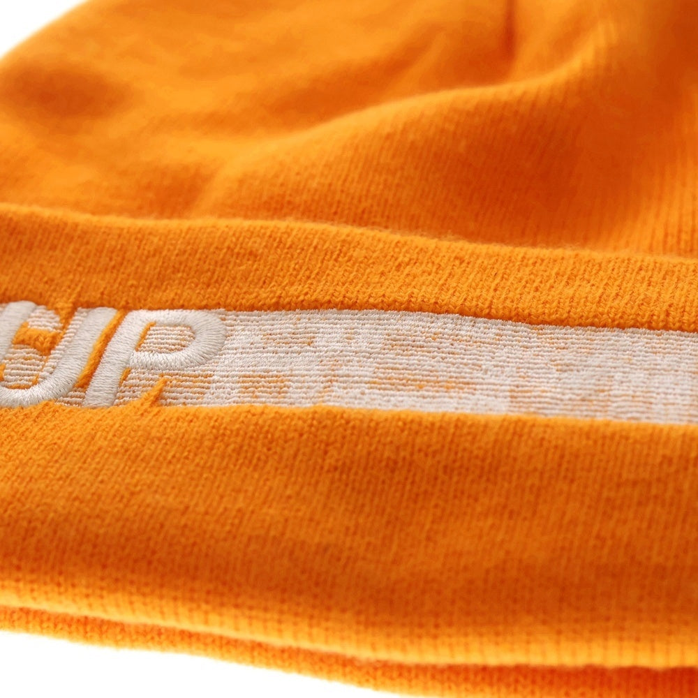 SUPREME(シュプリーム) 23SS Motion Logo Beanie モーションロゴ刺繍 ビーニー ニット帽 帽子 オレンジ レディース