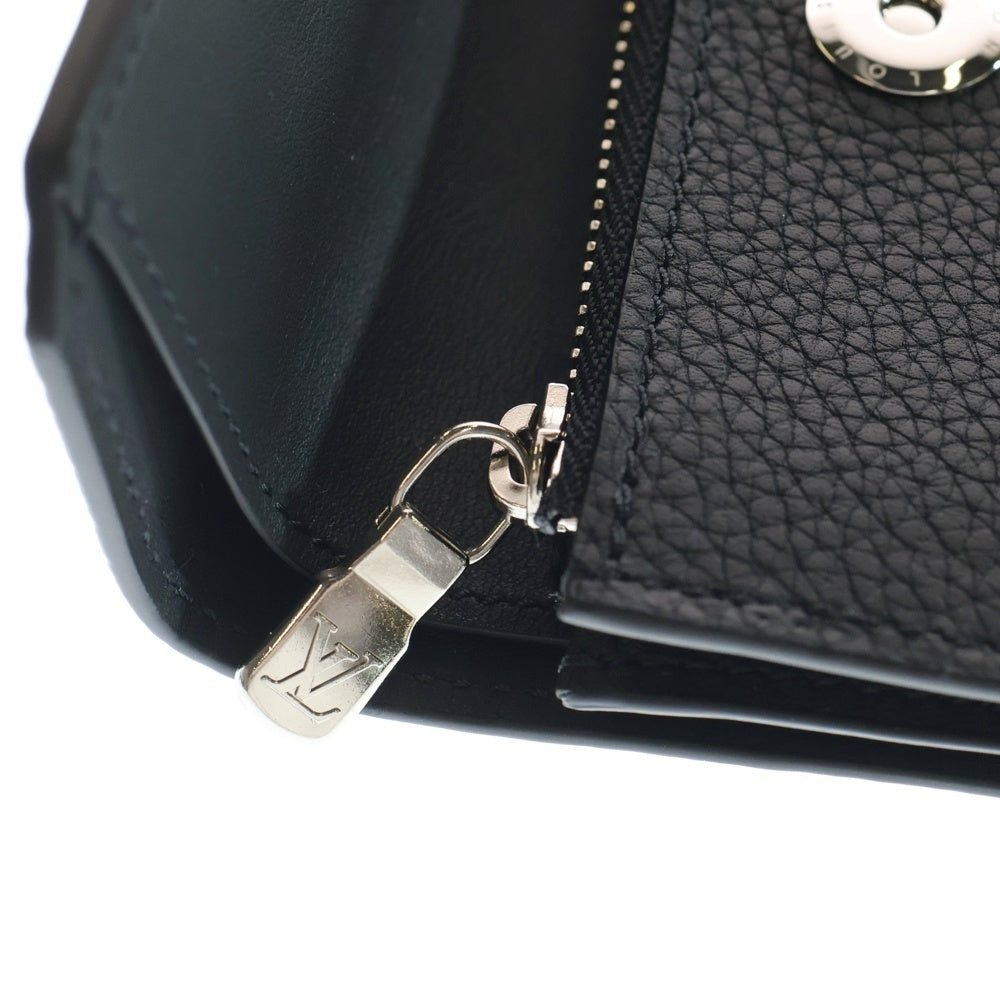 LOUIS VUITTON(ルイヴィトン) ジョルジュ ミレジム カーフレザー コンパクトウォレット 三つ折り財布 ブラック RFID M25965
