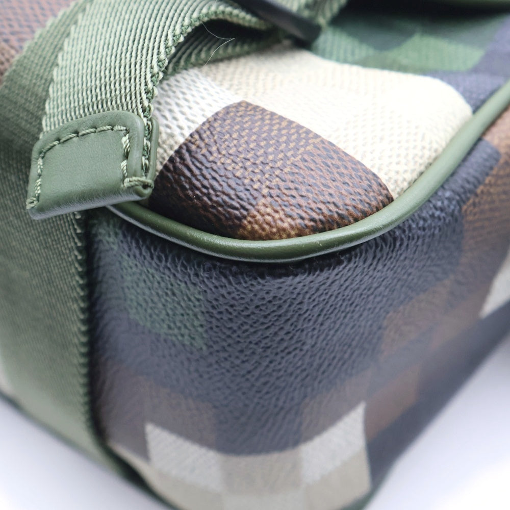 LOUIS VUITTON(ルイヴィトン) トレイル ダモフラージュ PVCコーティングキャンバス レザー 2WAY ハンドバッグ メッセンジャーバッグ ショルダーバッグ カーキ RFID M24449