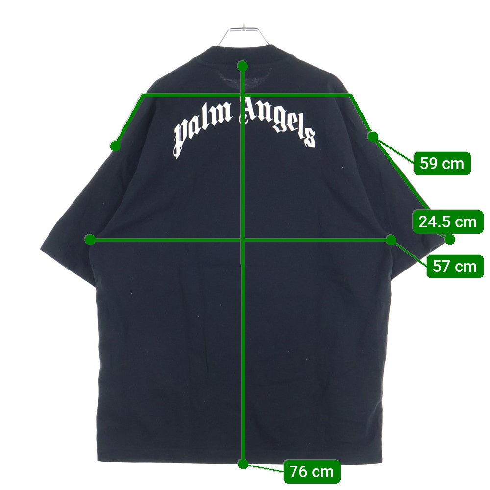Palm Angels(パームエンジェルス) 20SS テディベアプリントクルーネック半袖Tシャツカットソー ブラック PWAA017S20JER001