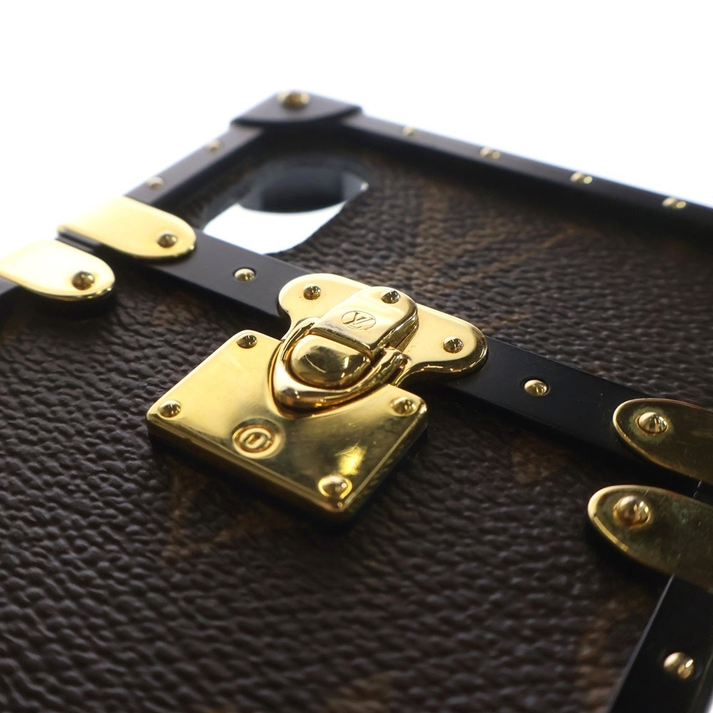 LOUIS VUITTON(ルイヴィトン) モノグラム アイトランク フォリオ アイフォンケース iPhone X/XS ブラウン M62618 BC0159