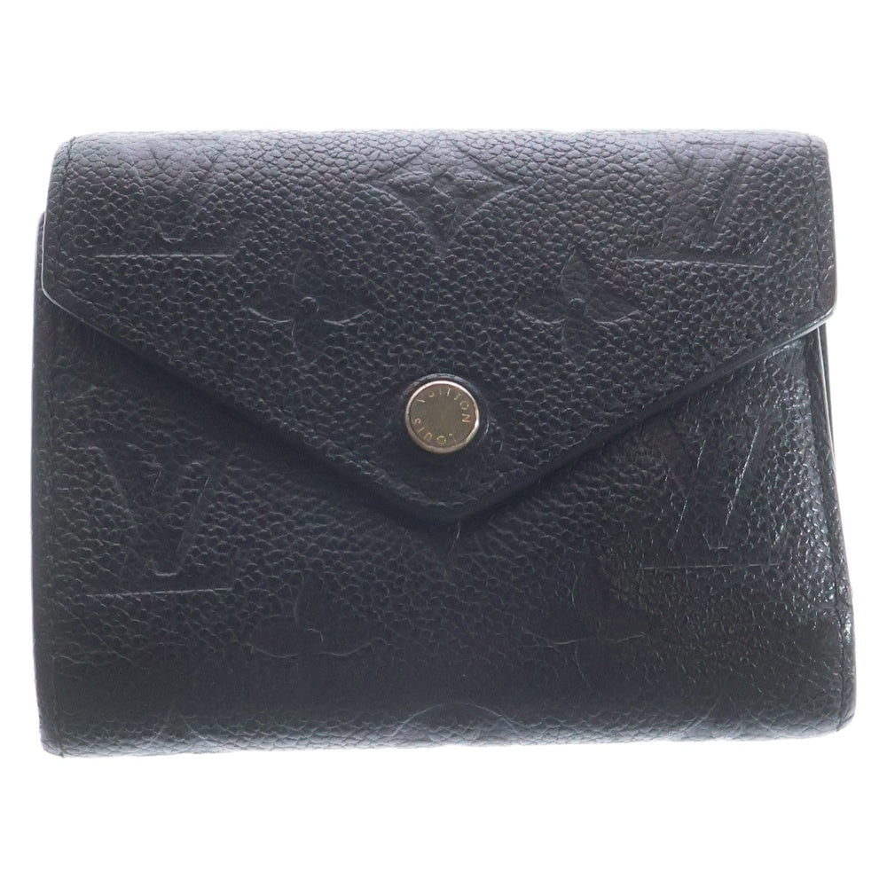 LOUIS VUITTON(ルイヴィトン) PORTEFEUILLE VICTORINE モノグラム ポルトフォイユ ヴィクトリーヌ ウォレット 三つ折り財布 ブラック M64060 SP3198