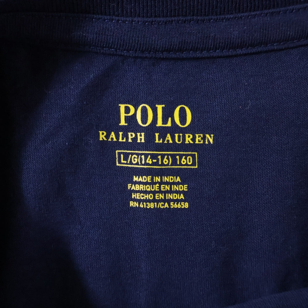 POLO RALPH LAUREN(ポロラルフローレン) ポニー刺繍 半袖Tシャツ キッズ ネイビー