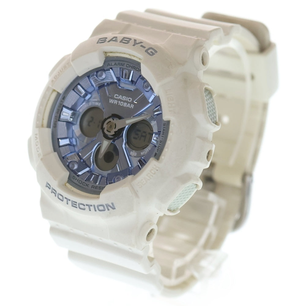 CASIO G-SHOCK(カシオ ジーショック) BABY G ブルー文字盤 クォーツ 腕時計 ホワイト/ブルー BA-130