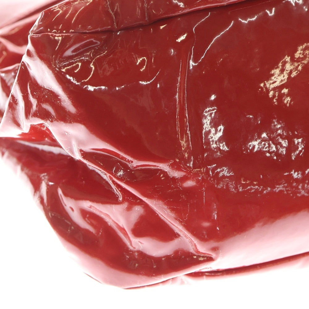 agnes b.(アニエスベー) パテント ハンドバッグ レディース レッド