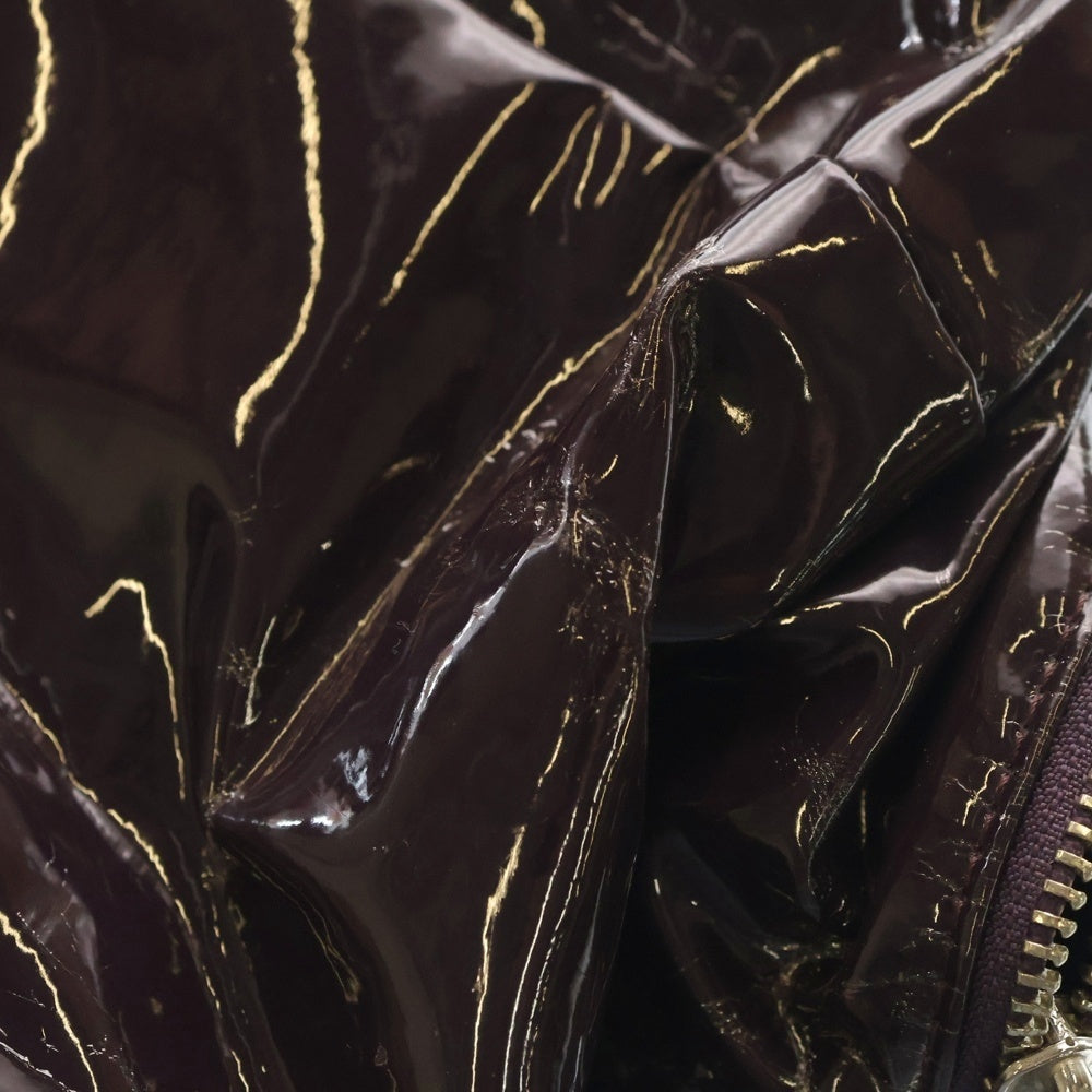 agnes b.(アニエスベー) パテント リボンデザイン ハンドバッグ レディース パープル