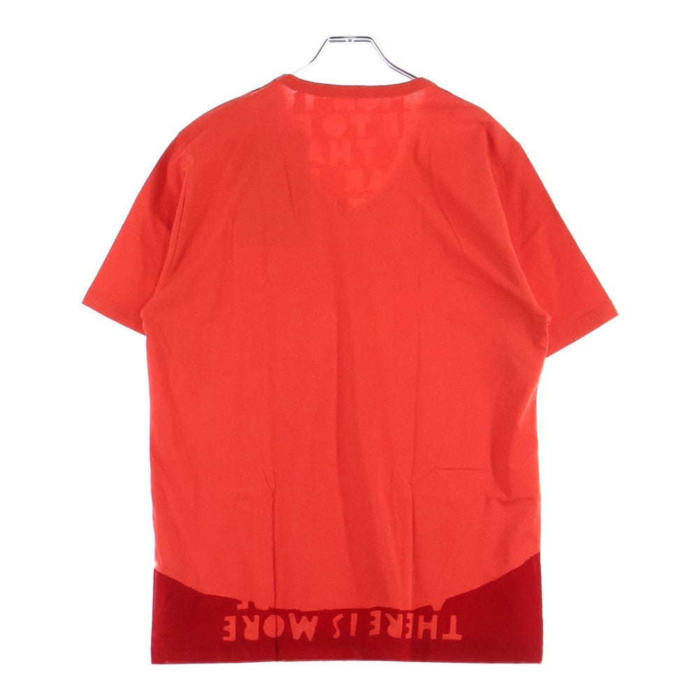 Maison Martin Margiela(メゾンマルタンマルジェラ) 18AW AIDS CHARITY エイズ チャリティ Vネック 半袖Tシャツ カットソー レッド S30GJ0007 S20299