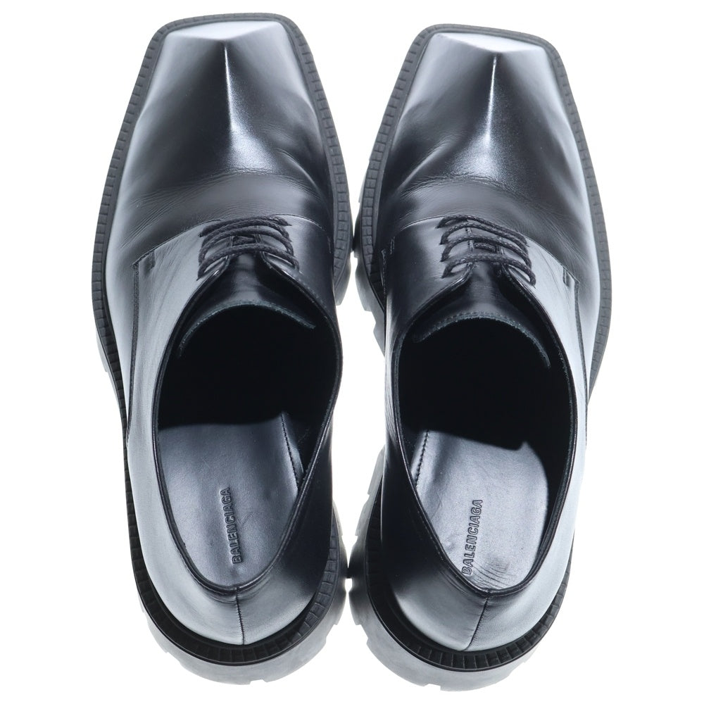 BALENCIAGA RHINO バレンシアガリノレザーシューズ 37 美品 BALENCIAGA(バレンシアガ) Rhino Derby リノ ダービー レザー