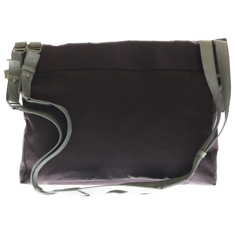 KIKO KOSTADINOV(キココスタディノフ) Jarocka ナイロン レザー メッセンジャーバッグ ショルダーバッグ ブラウン/グレー