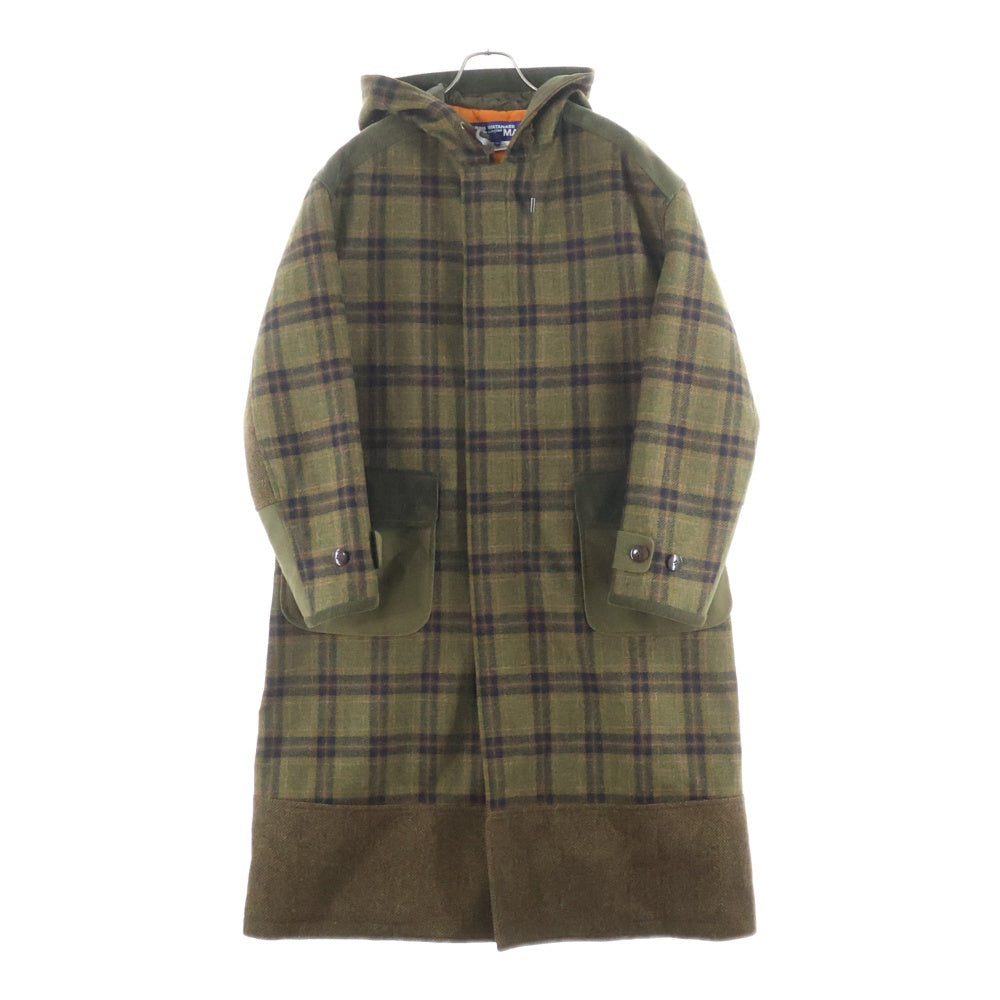 JUNYA WATANABE COMME des GARCONS(ジュンヤワタナベ コムデギャルソン) 19AW チェック ウールツイード ロングコート ブラウン WD-C008 AD2019