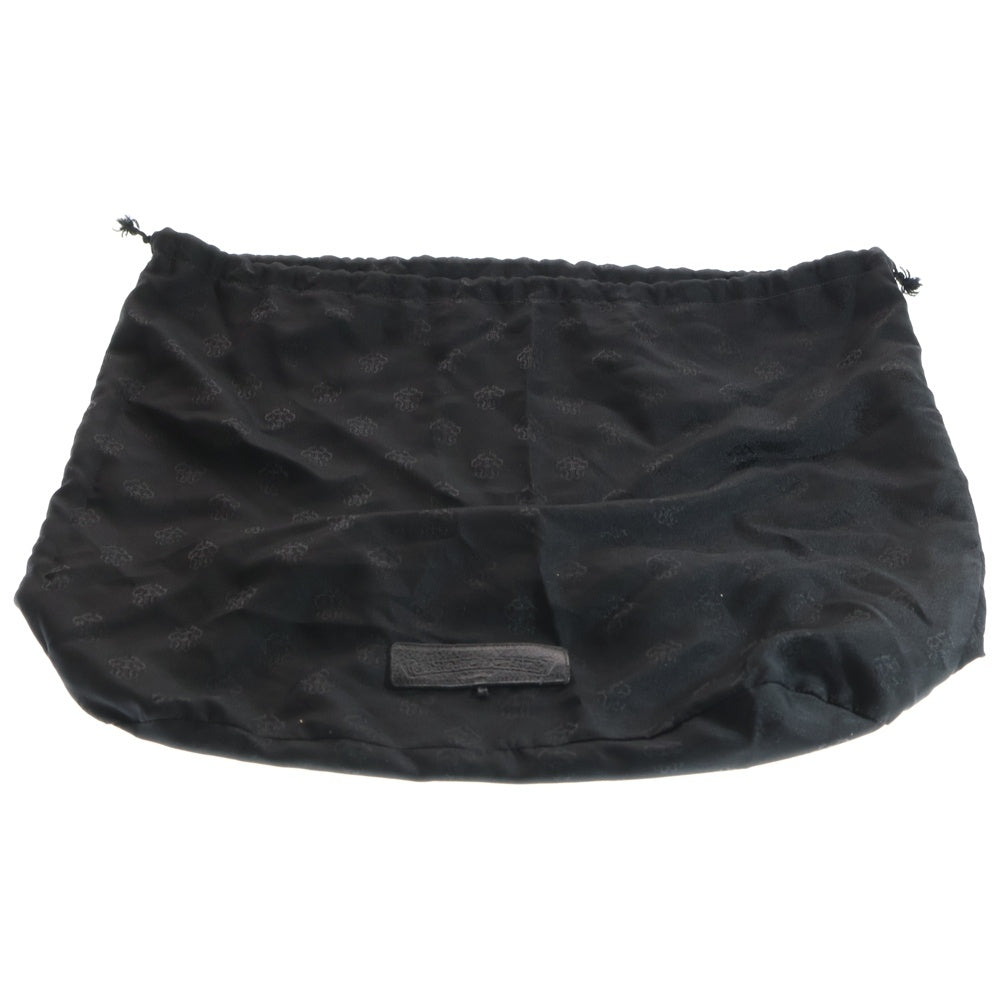 CHROME HEARTS(クロムハーツ) BACKPACK-L BSフレア装飾 レザー ラージ バックパック リュックサック ブラック/シルバー