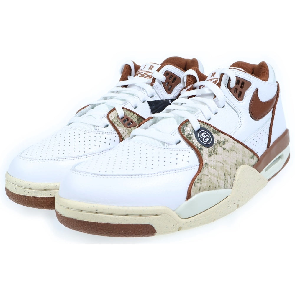 NIKE(ナイキ) ×AIR FLIGHT 89 LOW SP WHITE AND PECAN ステューシー エアーフライト89 ローカットスニーカー ホワイト/ブラウン US12/30cm FD6475-100