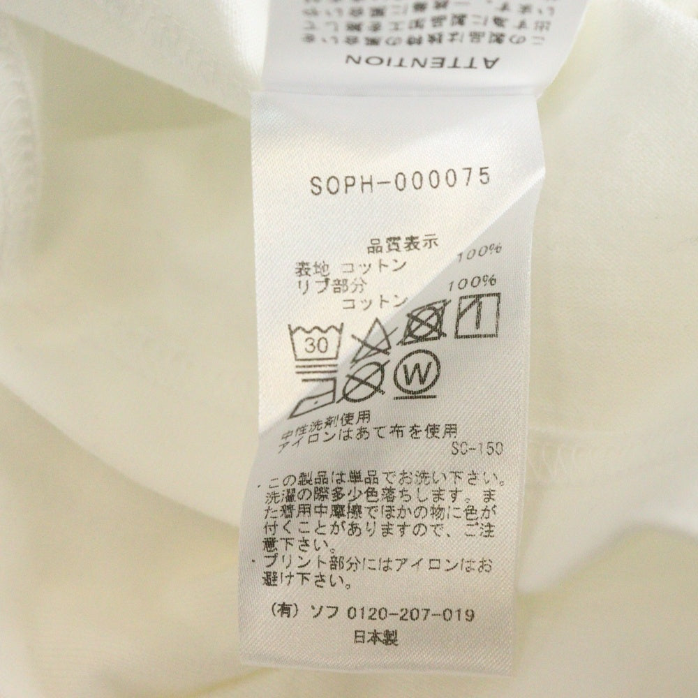 SOPHNET.(ソフネット) SCORPION TEE スコーピオン クルーネック 半袖Tシャツカットソー ホワイト SOPH-000075