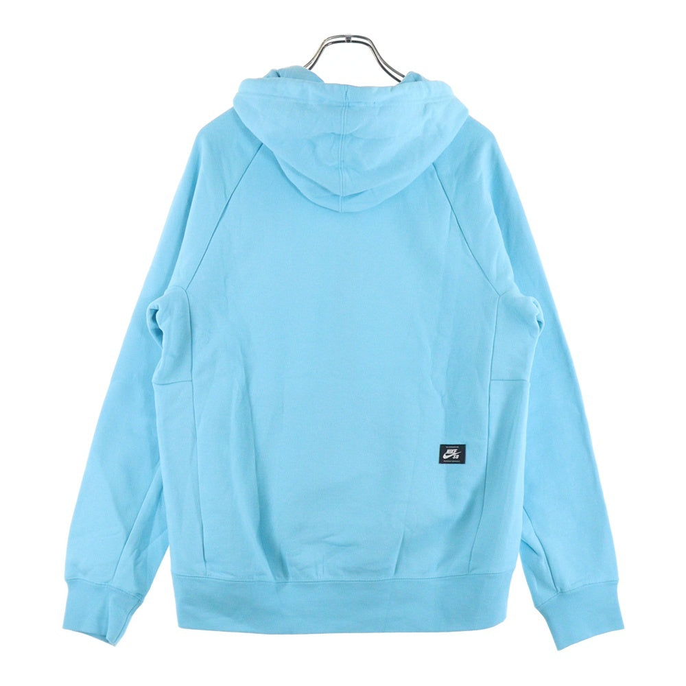 NIKE SB(ナイキエスビー) スウォッシュ ロゴ ジップアップ スウェットパーカー ライトブルー 728466-409