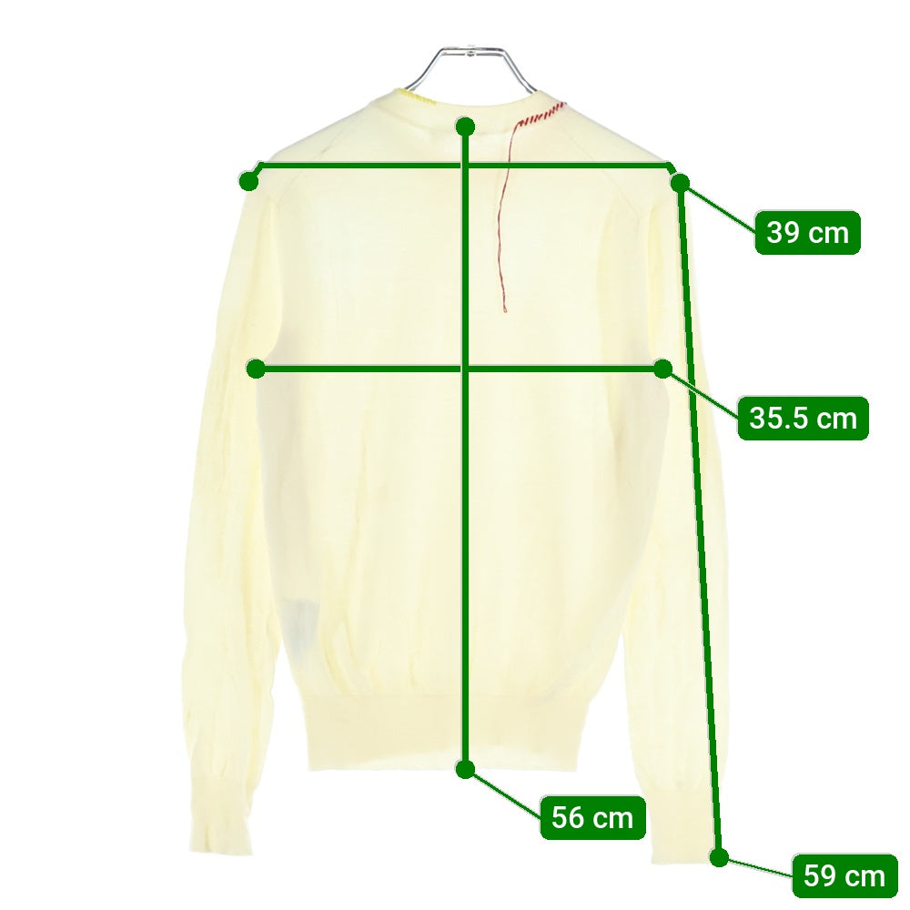 CELINE(セリーヌ) フィービー期 カラーステッチ ウール ニット