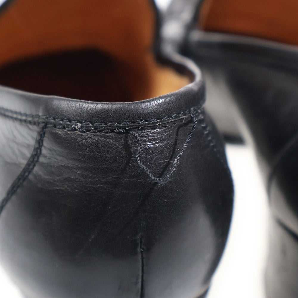 HERMES(エルメス) コンスタンス Hロゴ レザー ヒールパンプス ローファー ブラック レディース